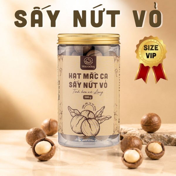 (VIP) Hạt Mắc ca sấy nứt 